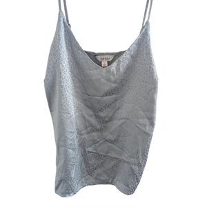 Leith Silver Leopard Cami Top